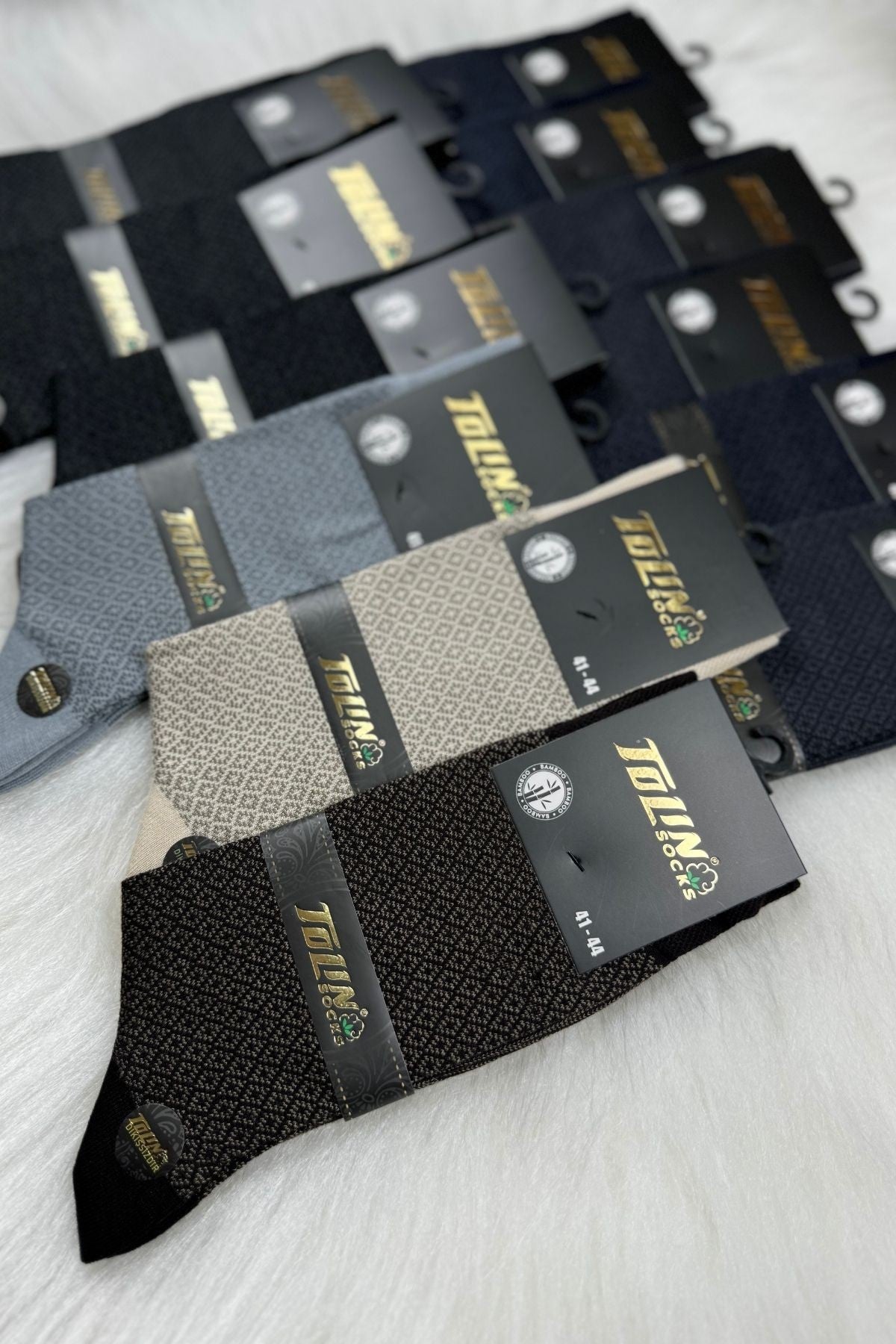 جرابات رجالي ساق طويل بامبو - 14205