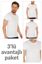 3 lü Paket %100 Pamuk O Yaka Erkek Süprem Fanila 314